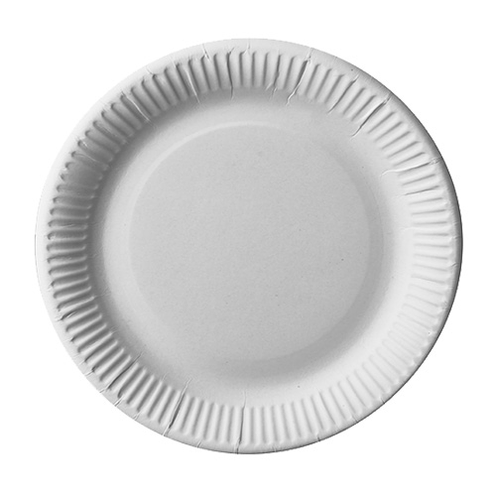 Papstar Teller, Pappe "pure" rund Ø 23 cm weiss