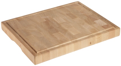 Contacto Holzschneidbrett GN 1/1 aus 5 cm Buchenstirnholz