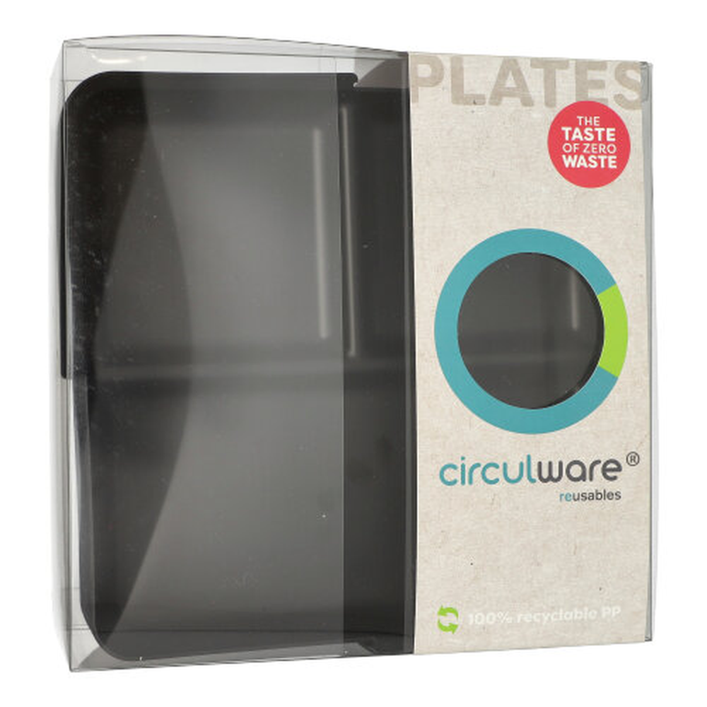 PAPSTAR Circulware Mehrweg-Schalen Mix & Match eckig 2,9 cm x 23,4 cm x 23,