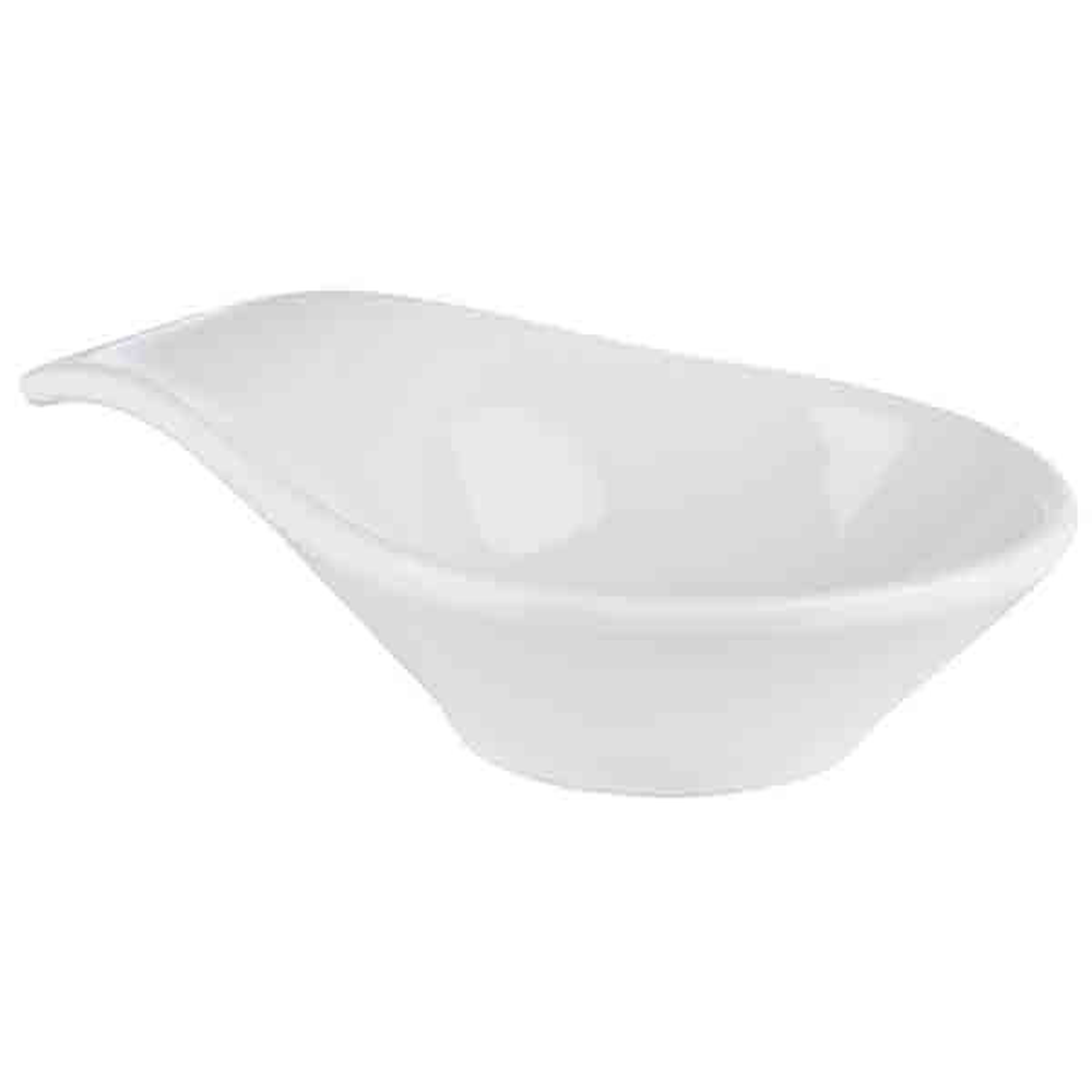 APS Schale -MINI WHITE- 11,5 x 7,5 cm, H: 3 cm , Melamin, weiß