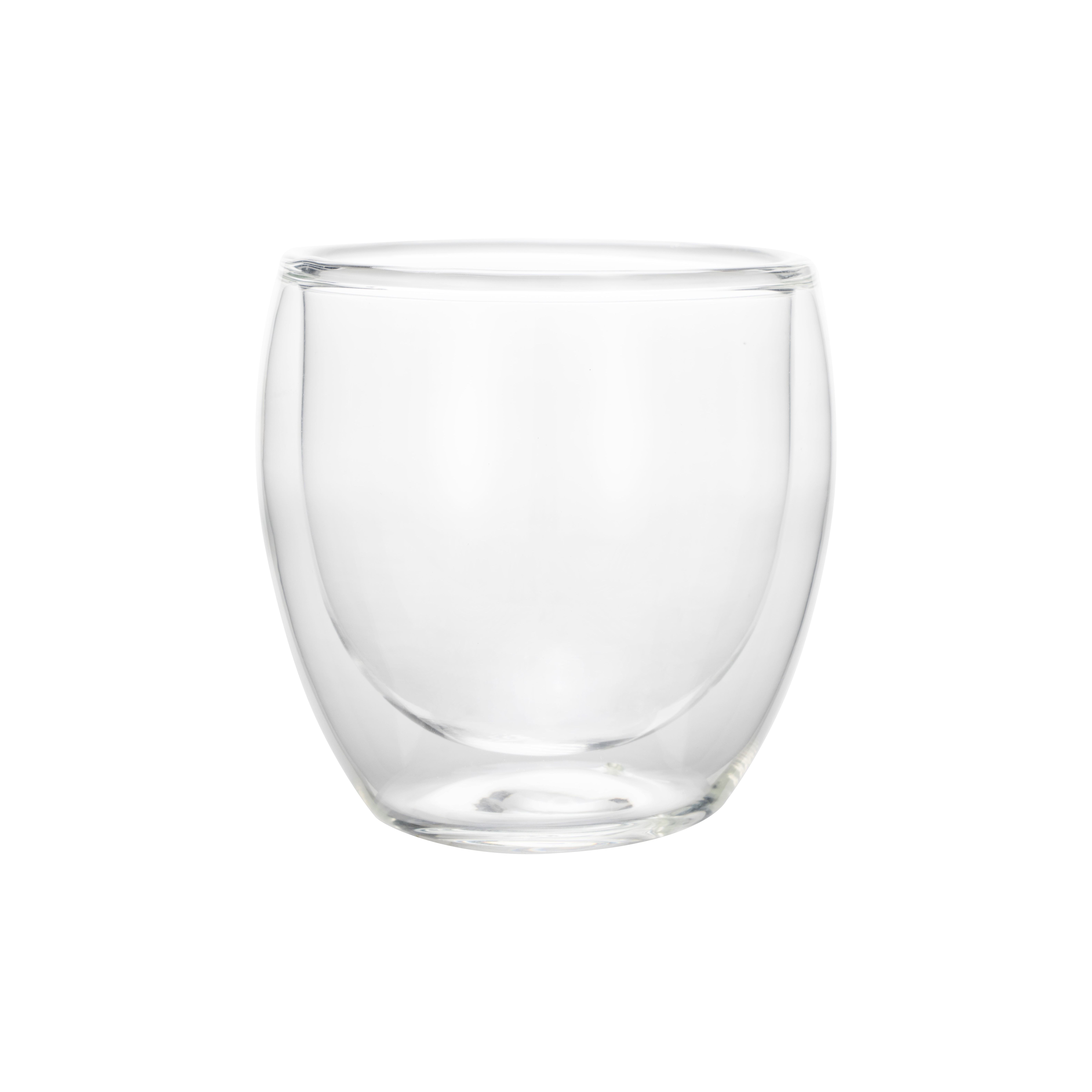 WAS Cappuccino Set CURVED, 250 ml, Ø 9 cm, Set á 2 Stück, Borosilikatglas