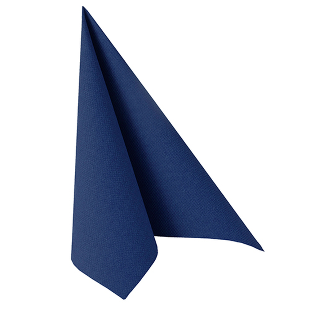 Papstar Servietten "ROYAL Collection" 1/4-Falz 40 cm x 40 cm dunkelblau