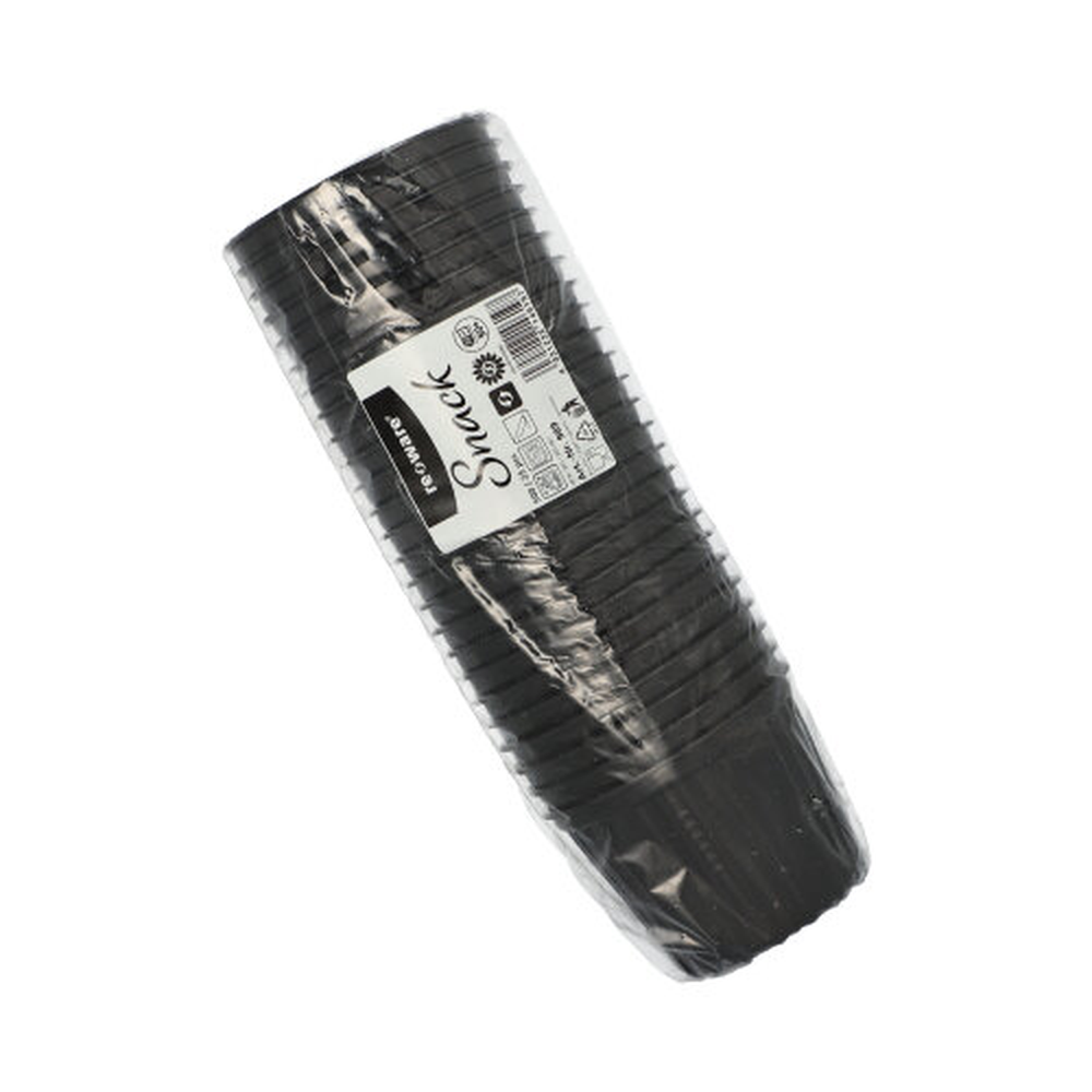 Papstar Mehrweg-Snack- und Suppenbecher PP 500 ml Ø 11,5 cm · 8,5 cm schwarz