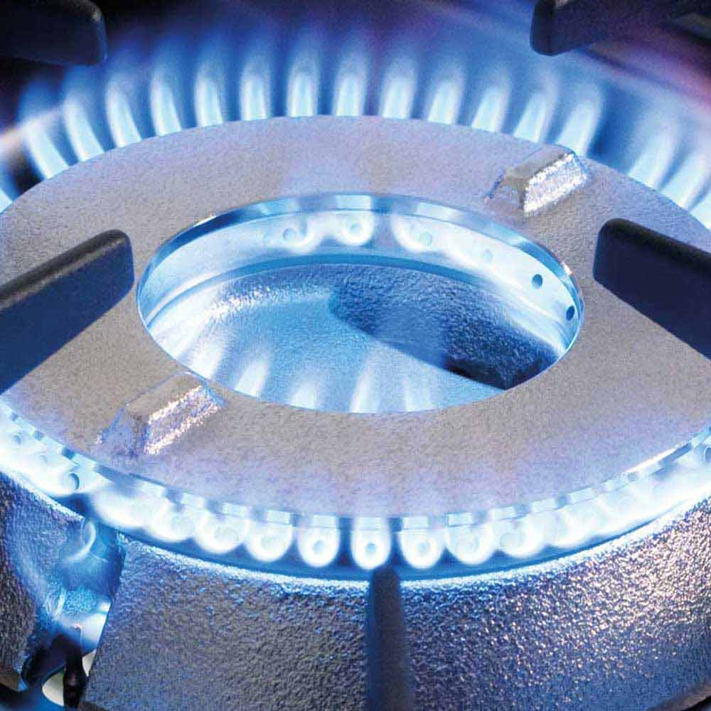 Stalgast Gas-Hockerkocher, Doppelbrenner TOP - G20, 1160 x 580 x 380 mm (BxTxH)