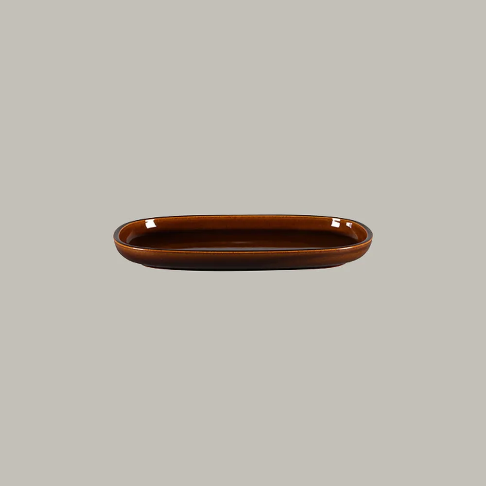 RAK Platte oval - honey Serie: Ease L 26.1 cm / W 18 cm / Ht. 2.5 cm