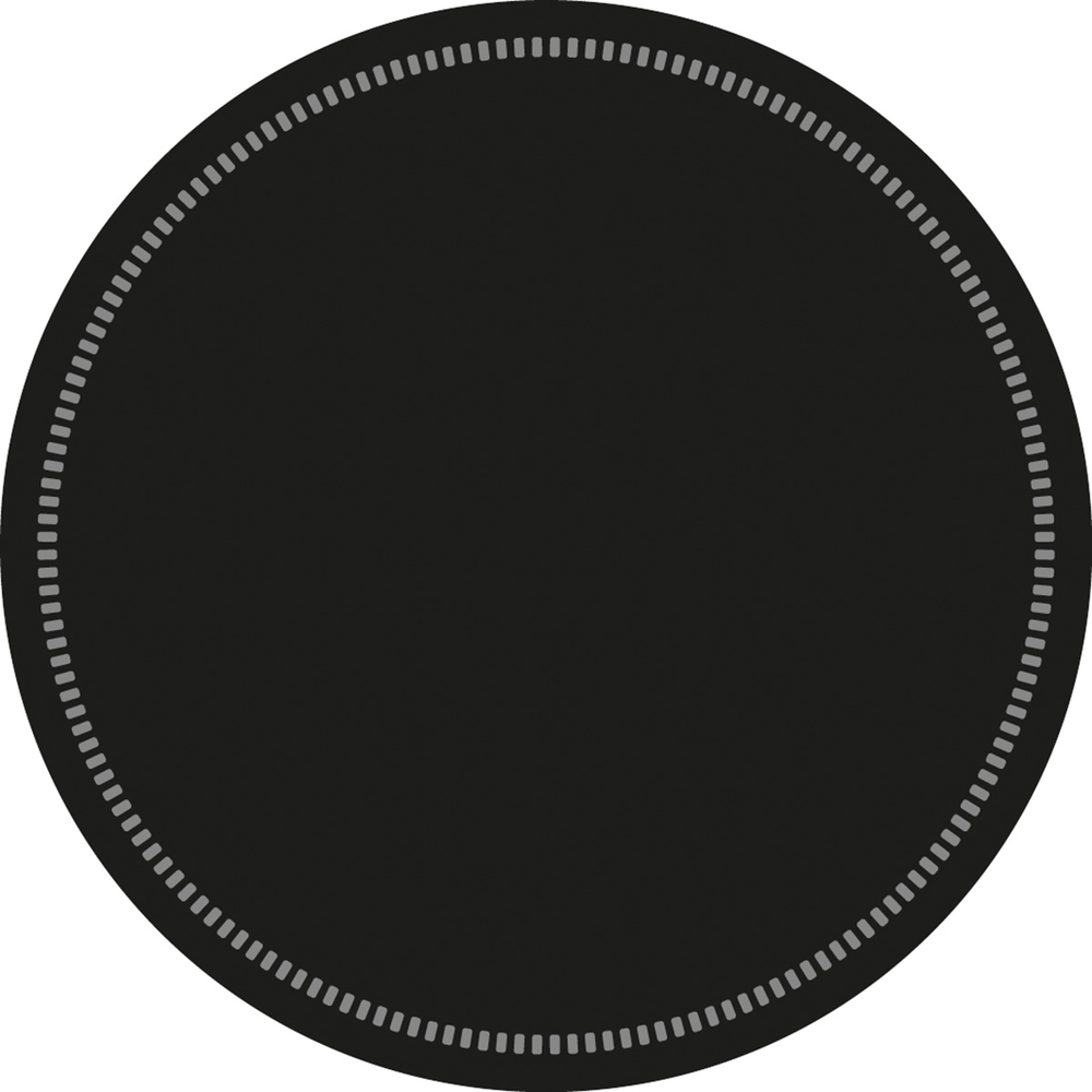 Mank Deckchen Basic schwarz 90 mm