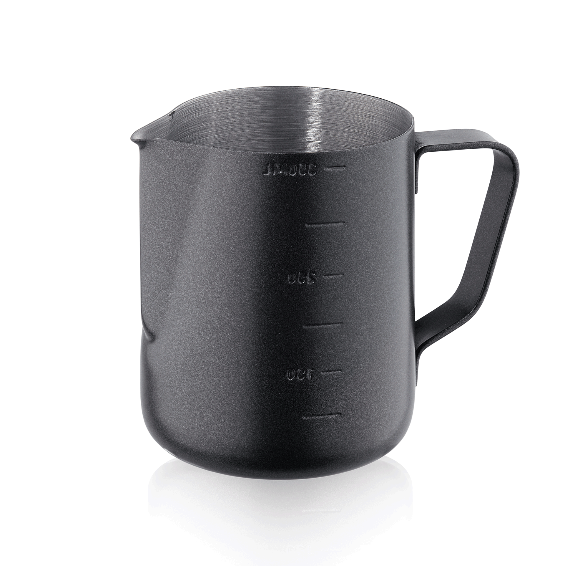 WAS Gießer, 0,6 ltr., Ø 7,5 cm, schwarze Antihaftbeschichtung außen, Chromnickel