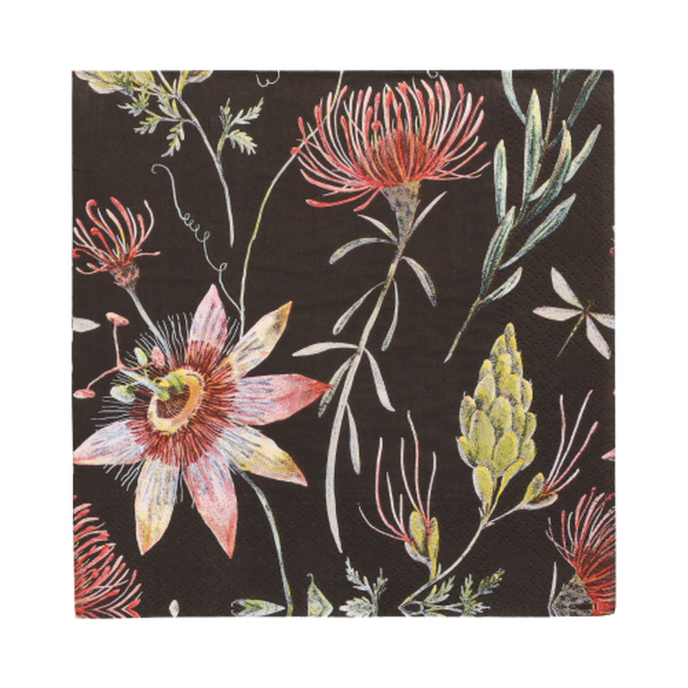 Papstar Servietten, 3-lagig 1/4-Falz 33 cm x 33 cm "Flowers"
