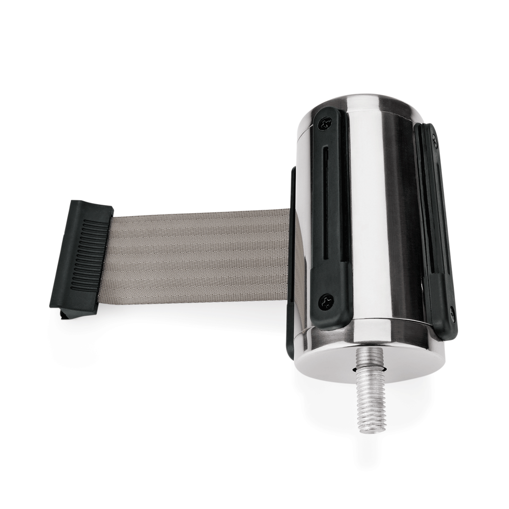 WAS Einzelgurtband für Abgrenzungspfosten Highflex 1114 100 & 504, grau, 2 m 