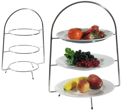 Contacto Telleretagere, 3-stufig für Teller bis 18 cm