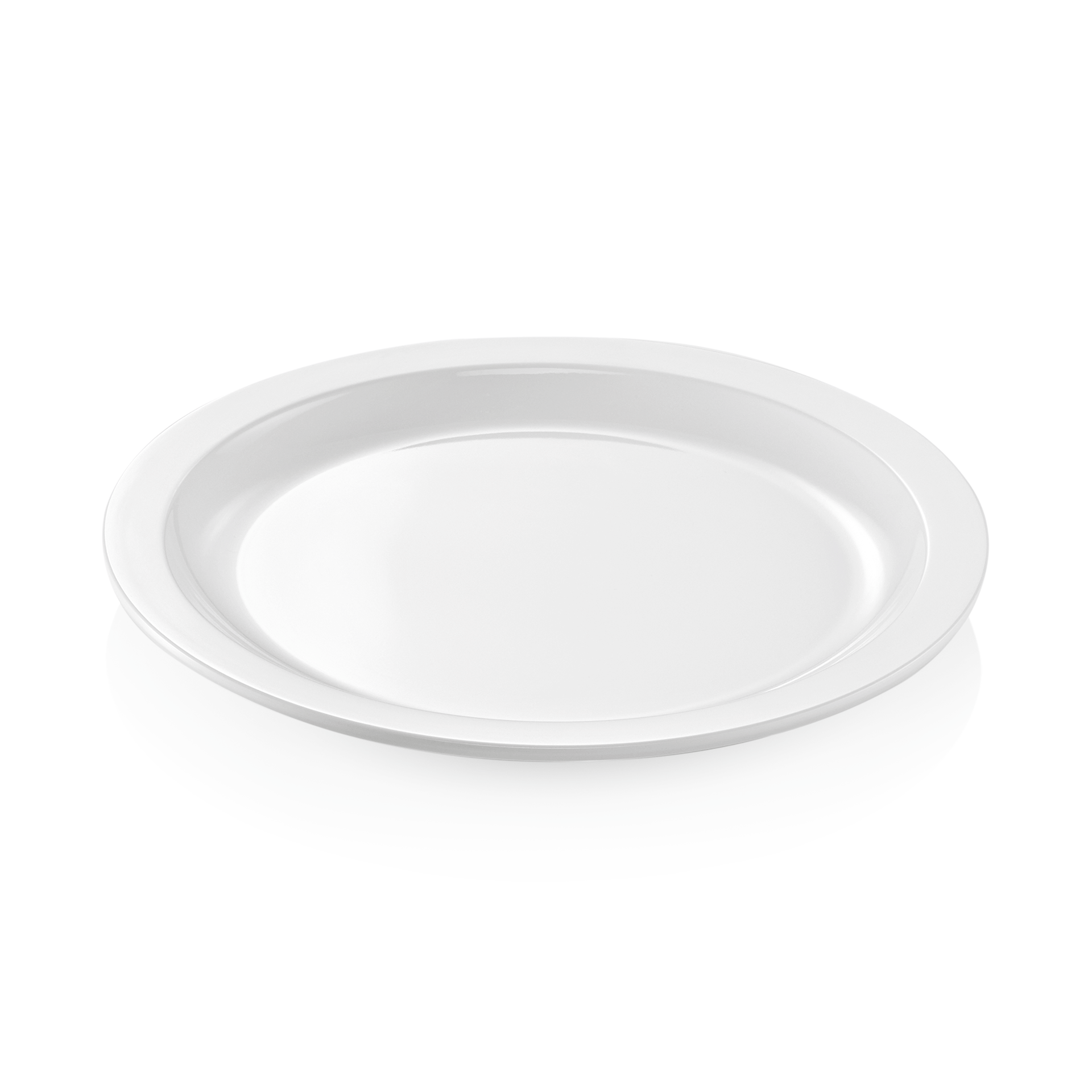WAS Teller Set, flach, schmaler Rand, Ø 27 cm, Set á 12 Stück, Melamin