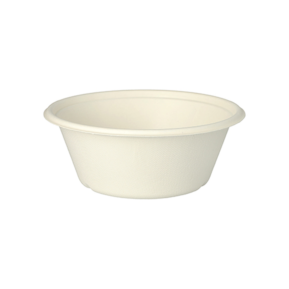 Papstar Schalen, Zuckerrohr "pure" 750 ml Ø 17 cm · 6,5 cm weiss