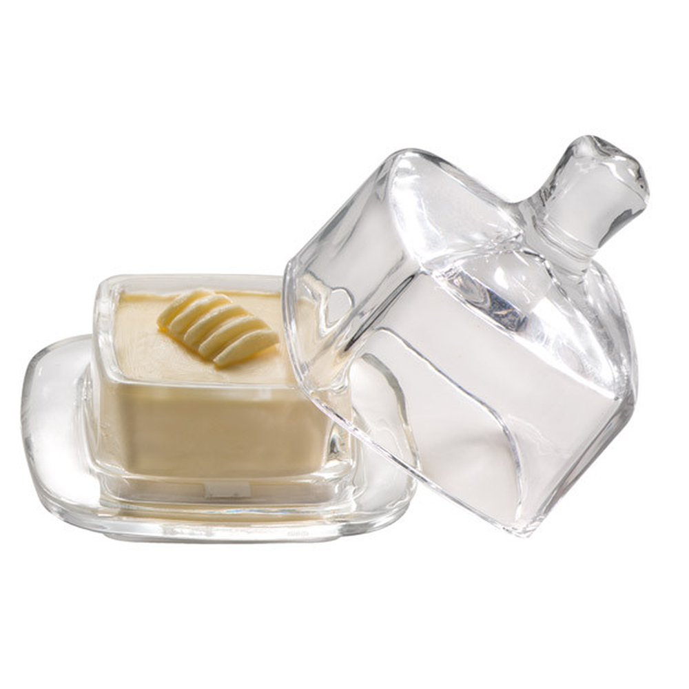 APS Butterservierer 9 x 9 cm, H: 9 cm , Glas