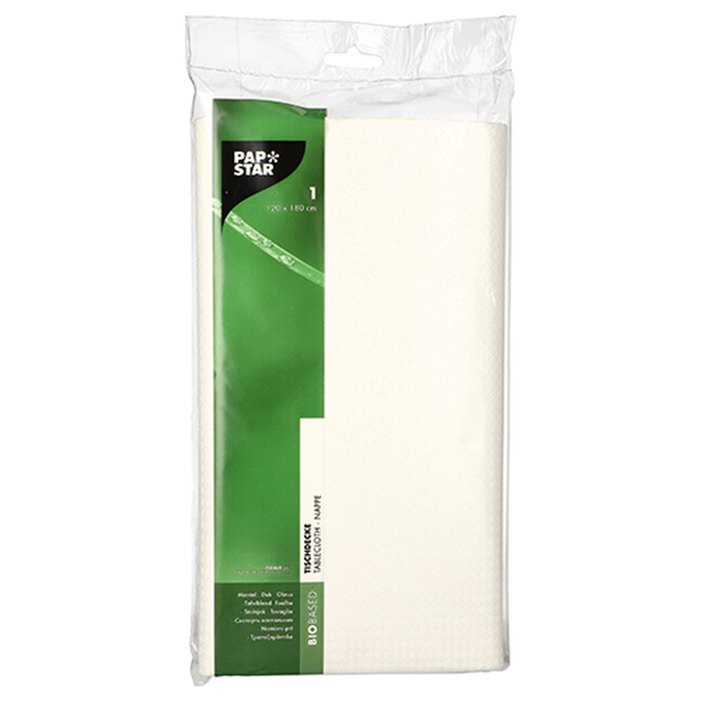 Papstar Tischdecke, gefaltet 120 cm x 180 cm weiss
