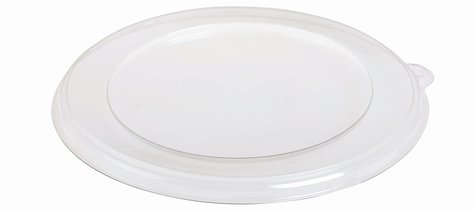 Pacovis Deckel klar rPET zu Schale, Zuckerrohr ANR 13517 Ø210mm