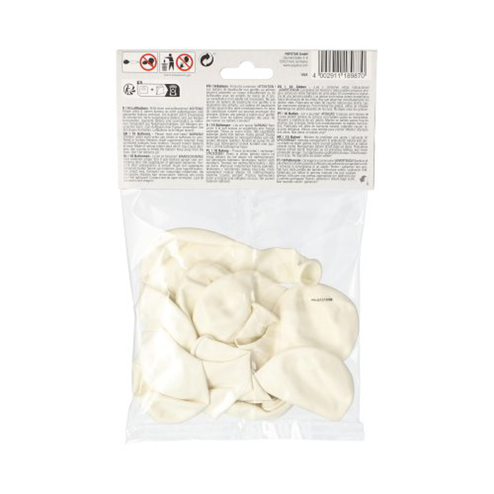 Papstar Luftballons Ø 25 cm weiss