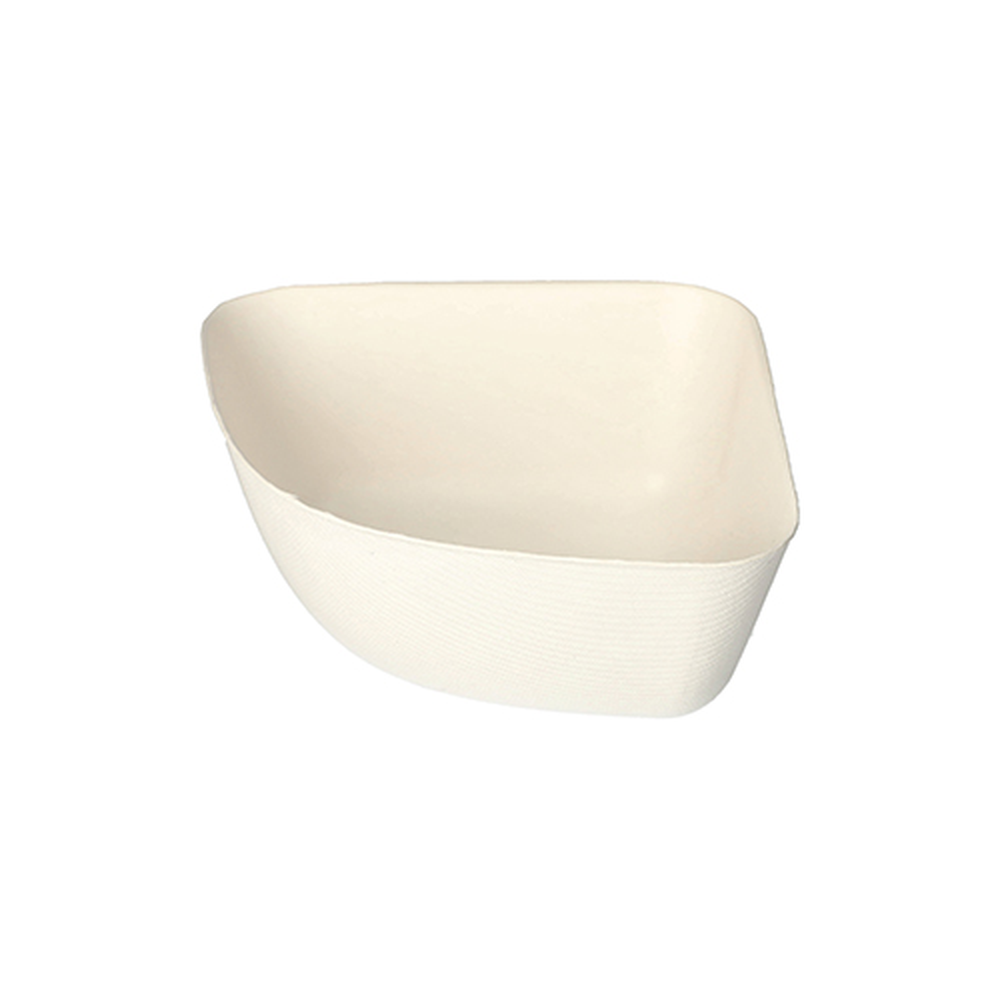 PAPSTAR Schalen, Zuckerrohr pure 5,5 cm x 12,8 cm x 12,8 cm weiss Belle V