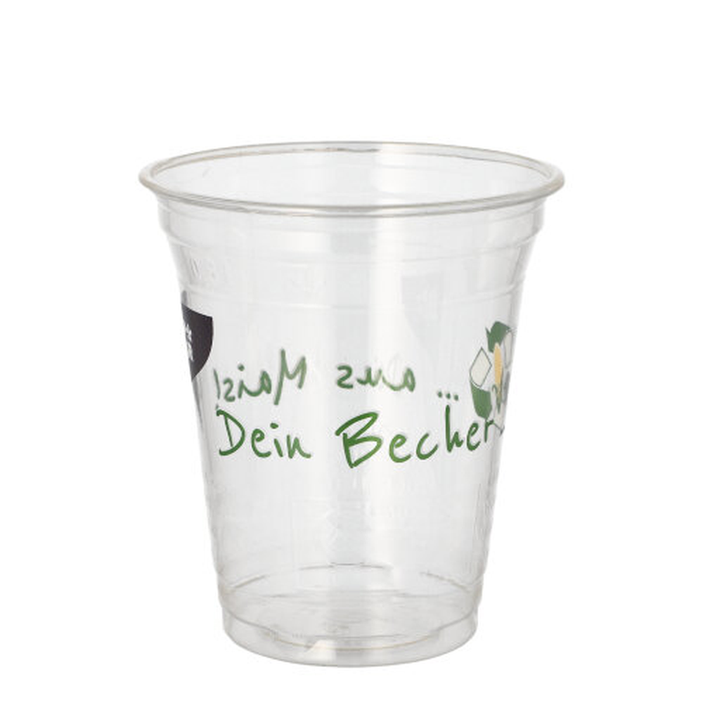 Papstar Trinkbecher PLA 0,3 l Ø 9,5 cm · 10,7 cm "Becher aus Mais"