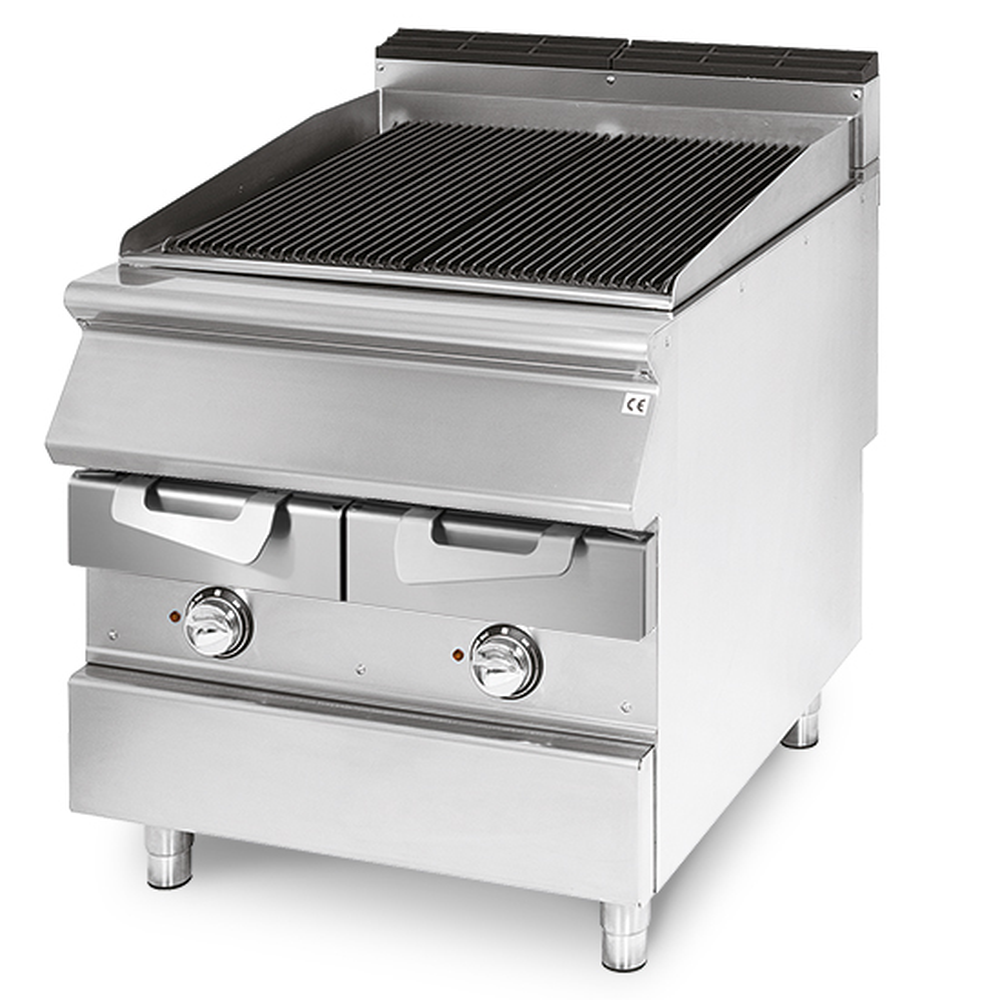 Virtus Elektro-Grill, Kochzone in Edelstahl, Fleisch/Fisch