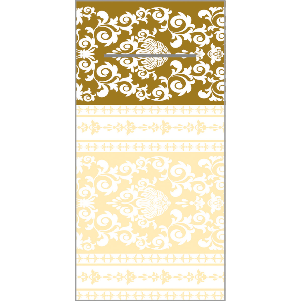 Mank Pocket-Napkins Pascal gold-creme 40 x 40 cm 1/8 Falz