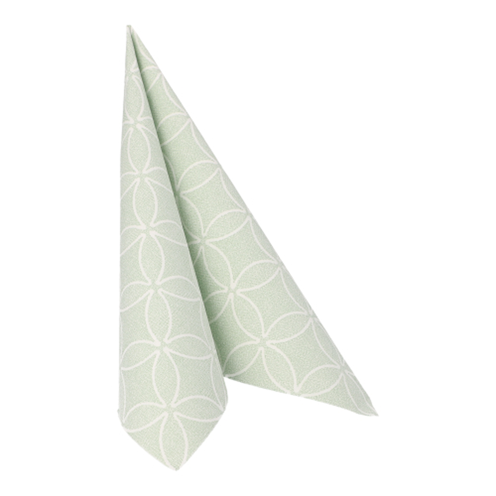 PAPSTAR Servietten ROYAL Collection 1/4-Falz 40 cm x 40 cm jadegrün Circl