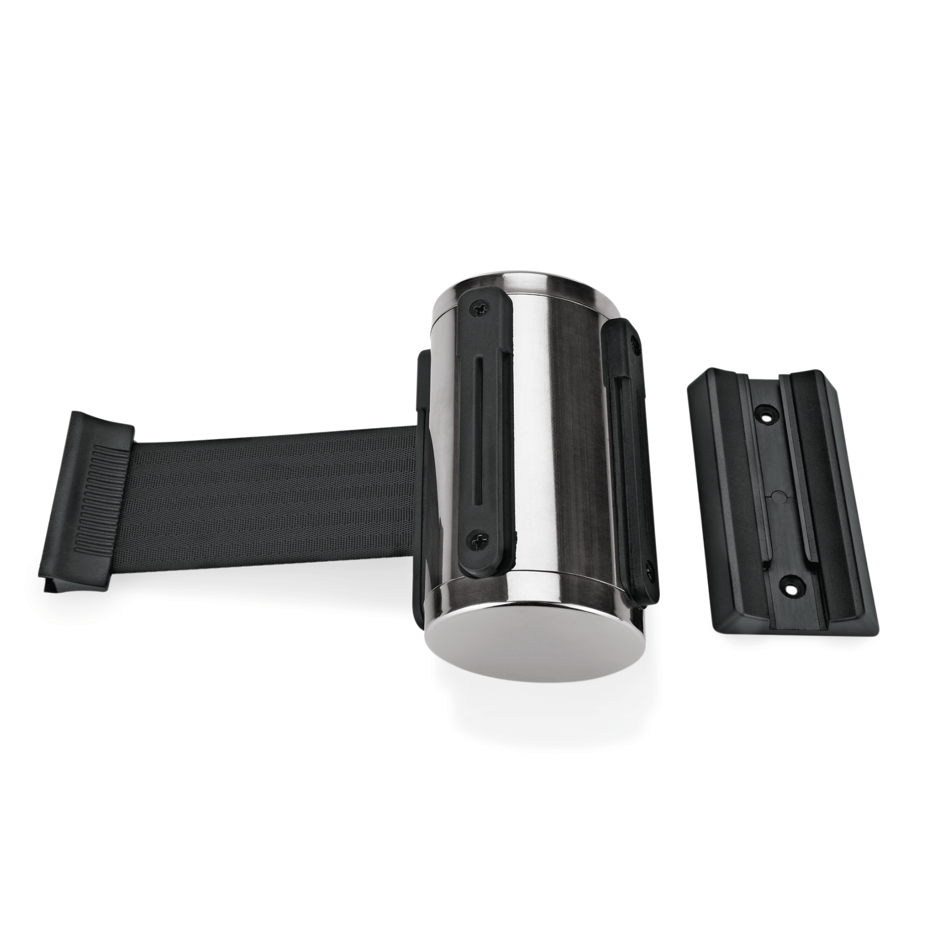 WAS Gurtband Highflex für Wandmontage, 3 m, schwarz, inkl. Wandhalter    -    Hi