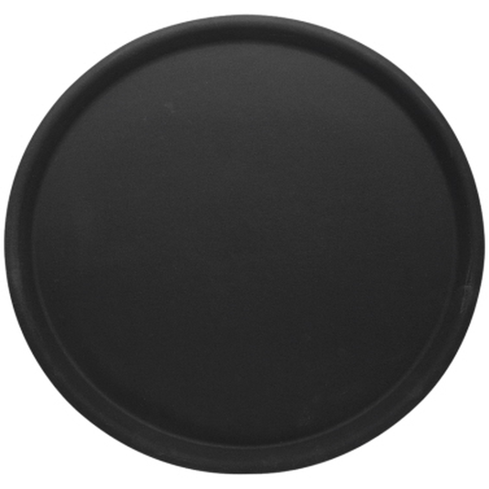 Contacto Tablett rund, rutschfest 43 cm, schwarz