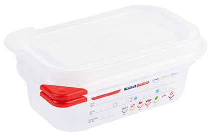 Contacto Behälter GN 1/9 65 mm mit HACCP Colorclip Deckel