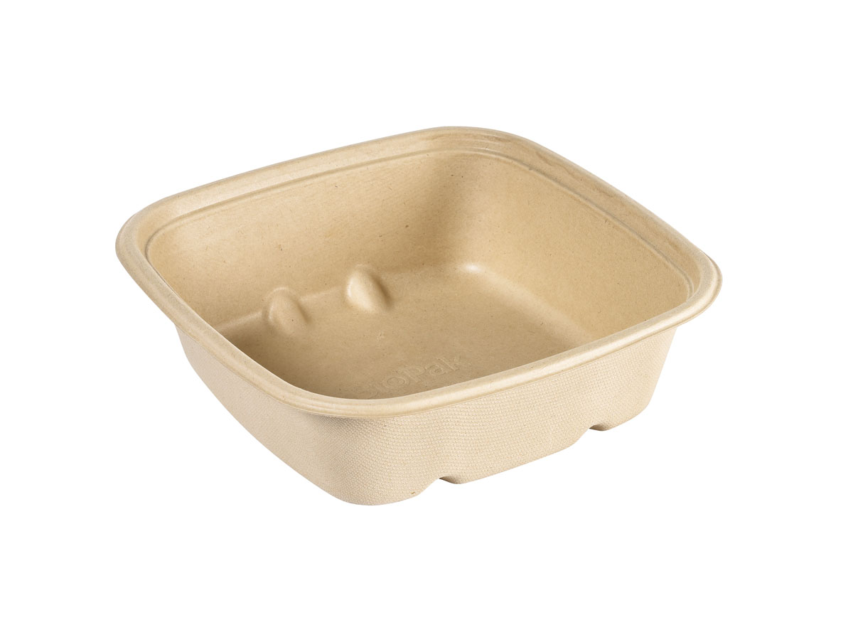 Duni Baggasse Bowl CUBE SQUARE 900ml 181 x 181 x 54 mm