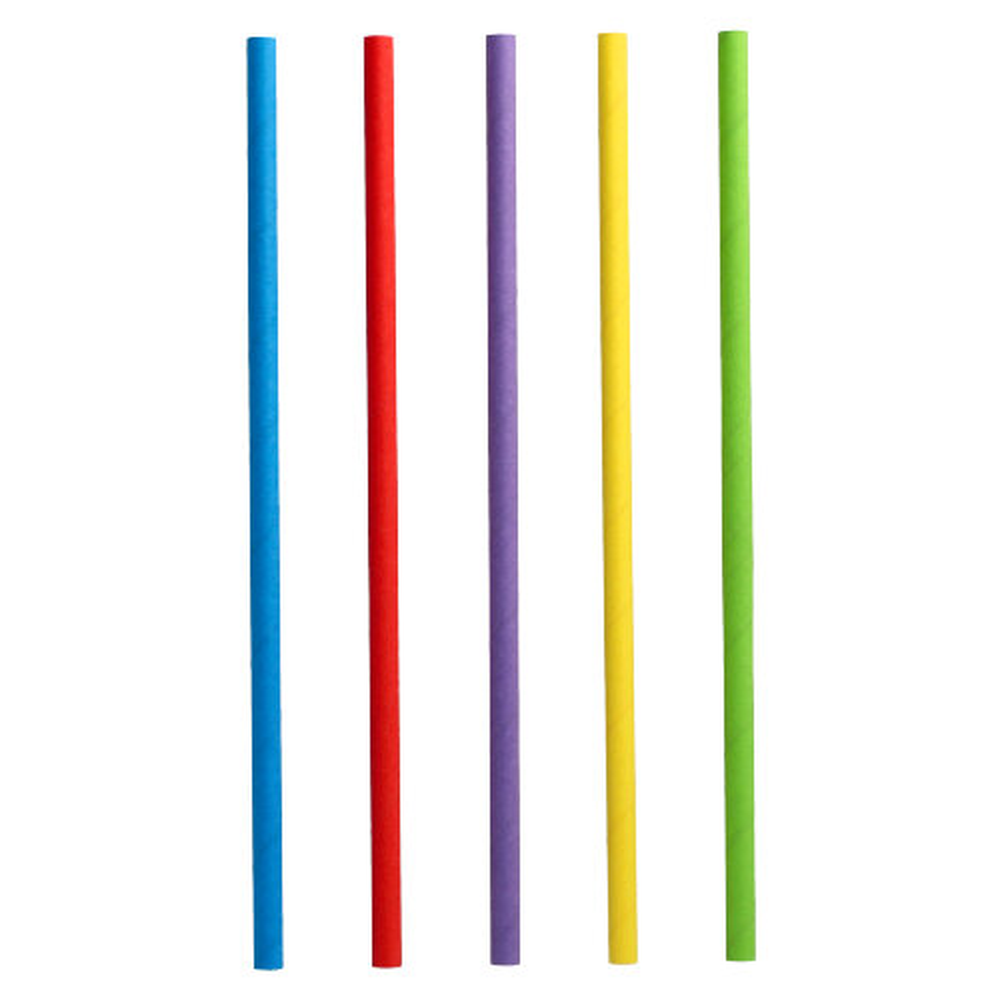 Papstar Shake-Halme, Papier Ø 8 mm · 25 cm farbig sortiert