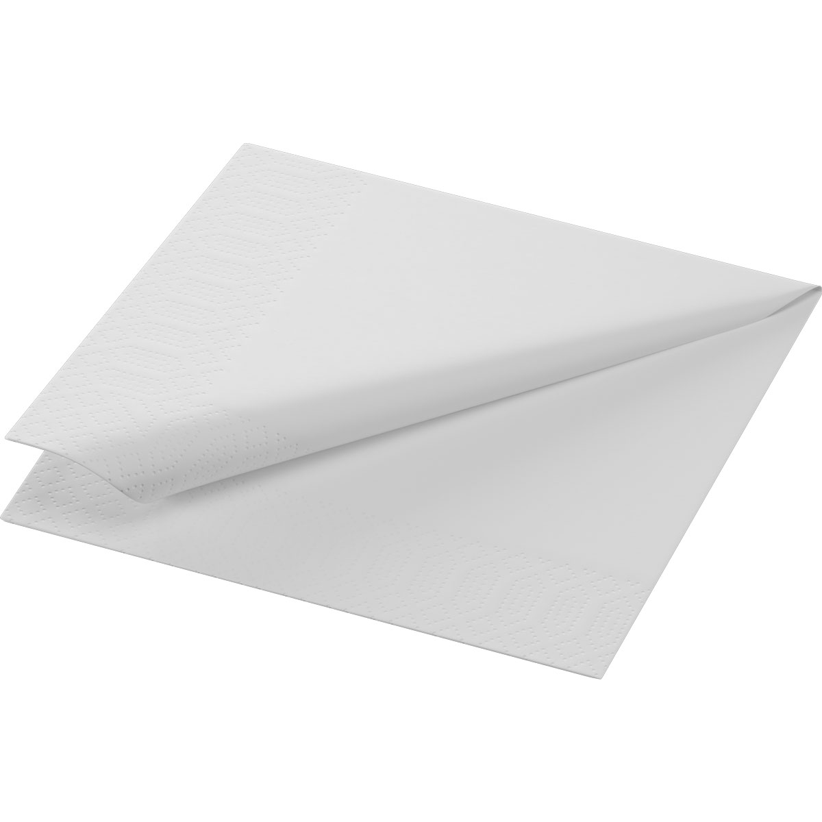 Duni Zelltuchservietten 24 x 24 cm 2-lagig 1/4 Falz weiß
