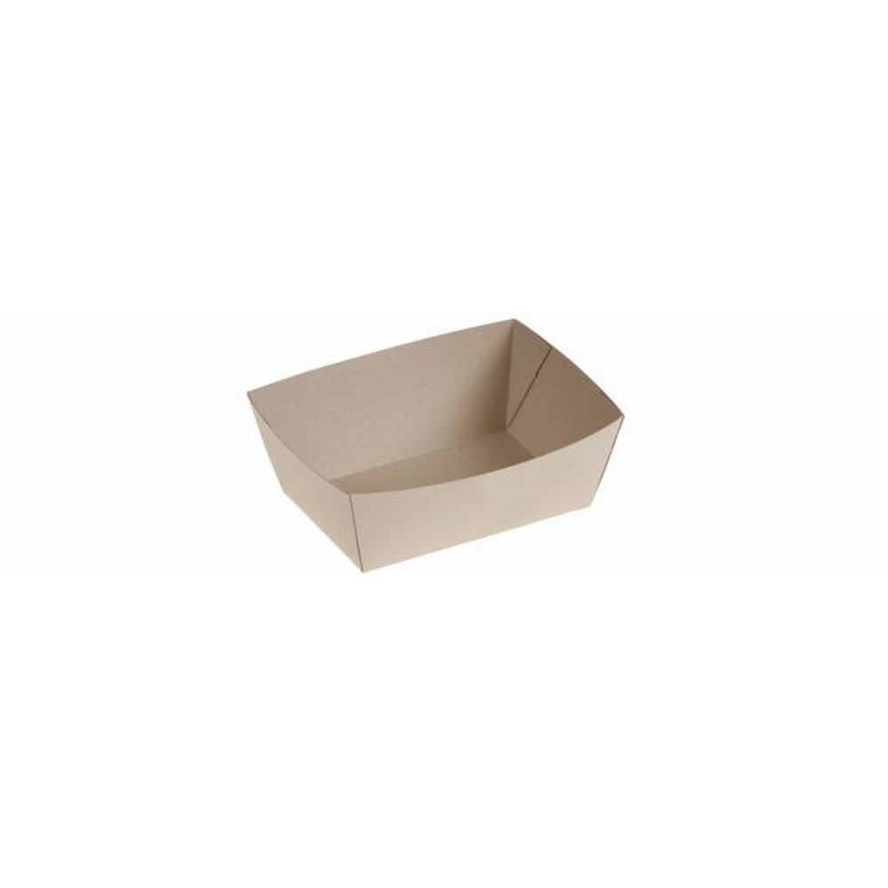 Pacovis Food Tray 11.5x8.5x4.3cm,360ml, Bambus-Papier/P