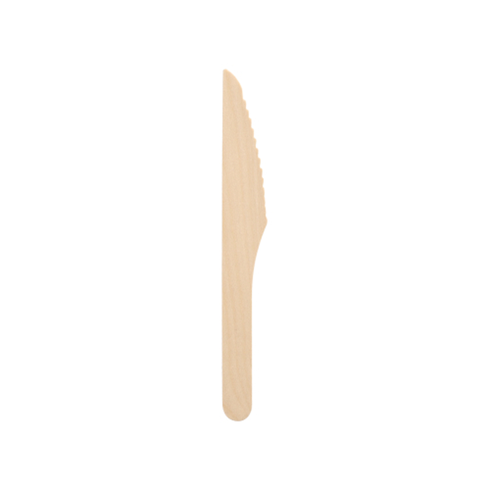 Papstar Messer Holz, gewachst 16,5 cm