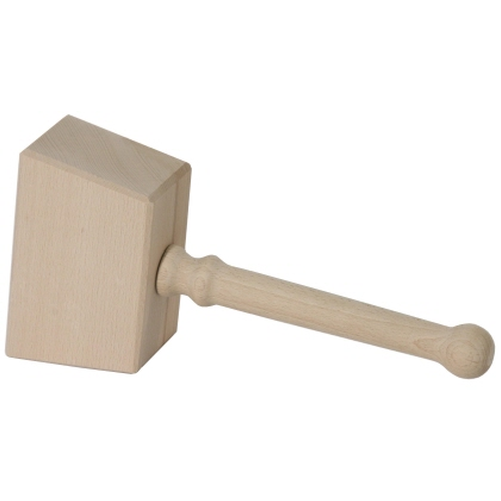 Contacto Holzhammer ohne Schlaufe 16 x 10 cm unlackiert