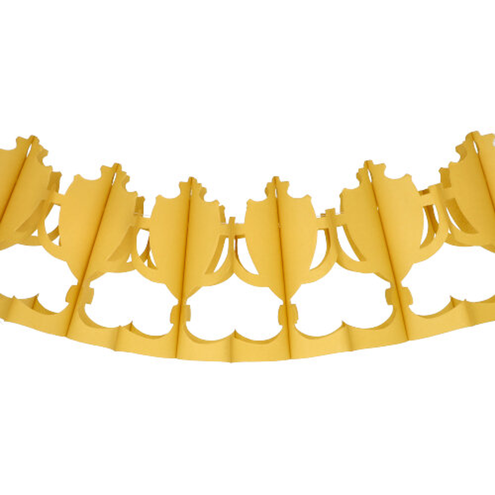 Papstar Motiv-Girlande 3 m gold "Pokal" schwer entflammbar