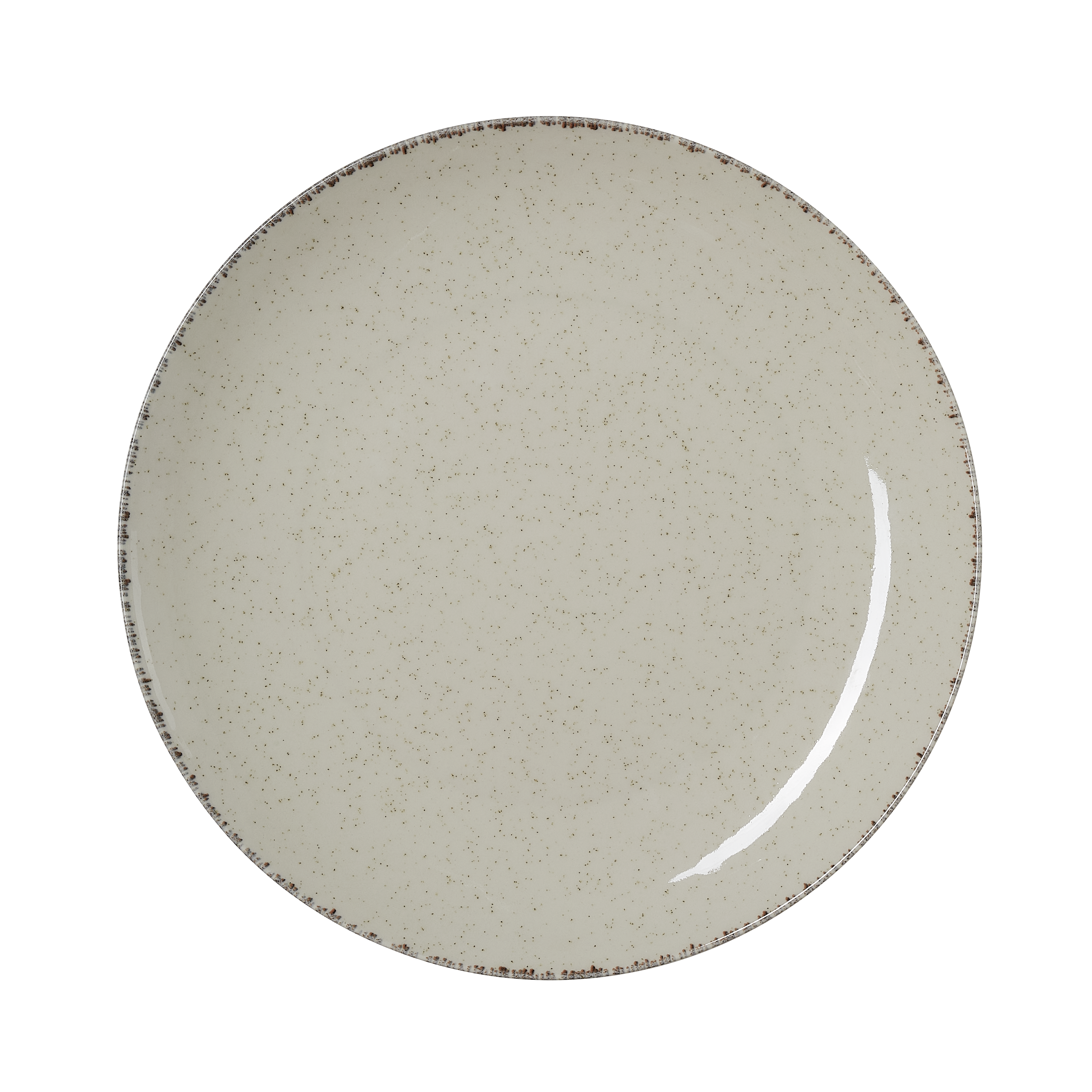 WAS Teller Set SMILLA SAND, flach, Ø 25 cm, Set á 6 Stück, sand, Porzellan