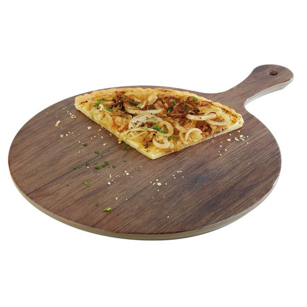 APS Tablett -OAK- Ø 30 cm, H: 1,5 cm , Melamin, Eichenoptik