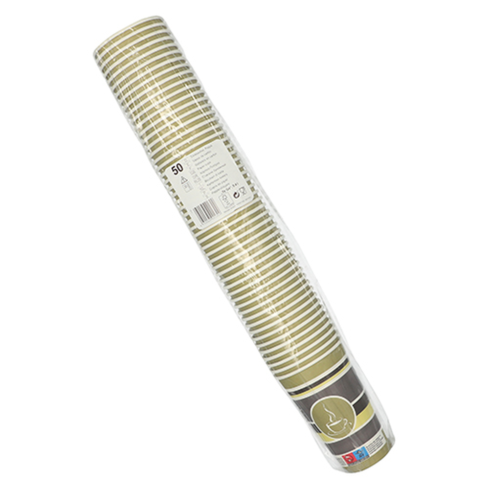 Papstar Trinkbecher, Pappe "To Go" 0,4 l Ø 9 cm · 13,9 cm "Coffee Rings"
