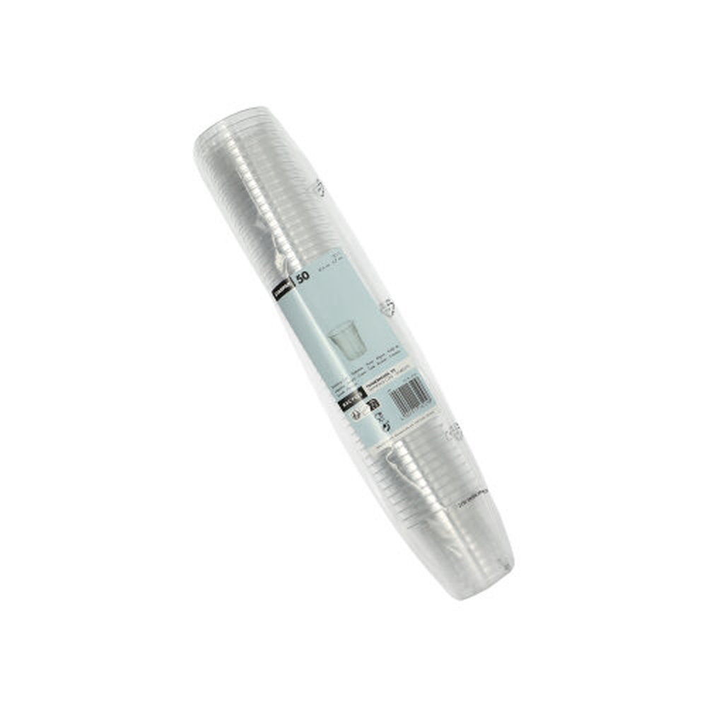 Papstar Trinkbecher, PS 0,1 l Ø 6 cm · 6,7 cm glasklar