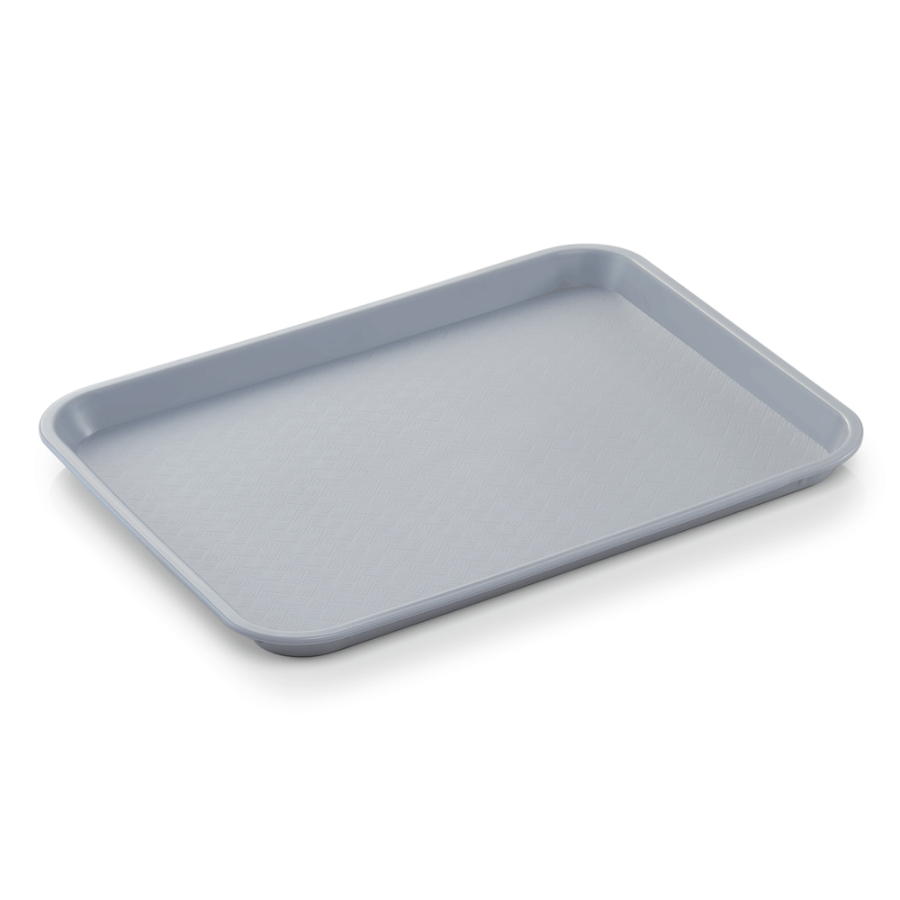WAS Fast Food Tablett GN 1/2, 32,5 x 26,5 x 2 cm, lichtgrau, Polypropylen