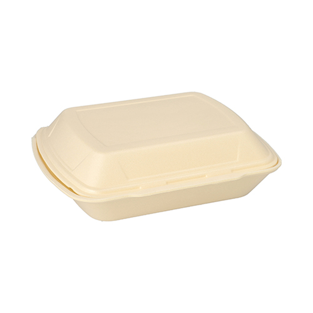 PAPSTAR Menüboxen mit Klappdeckel, XPS 3-geteilt 7,5 cm x 24,3 cm x 20,8 cm