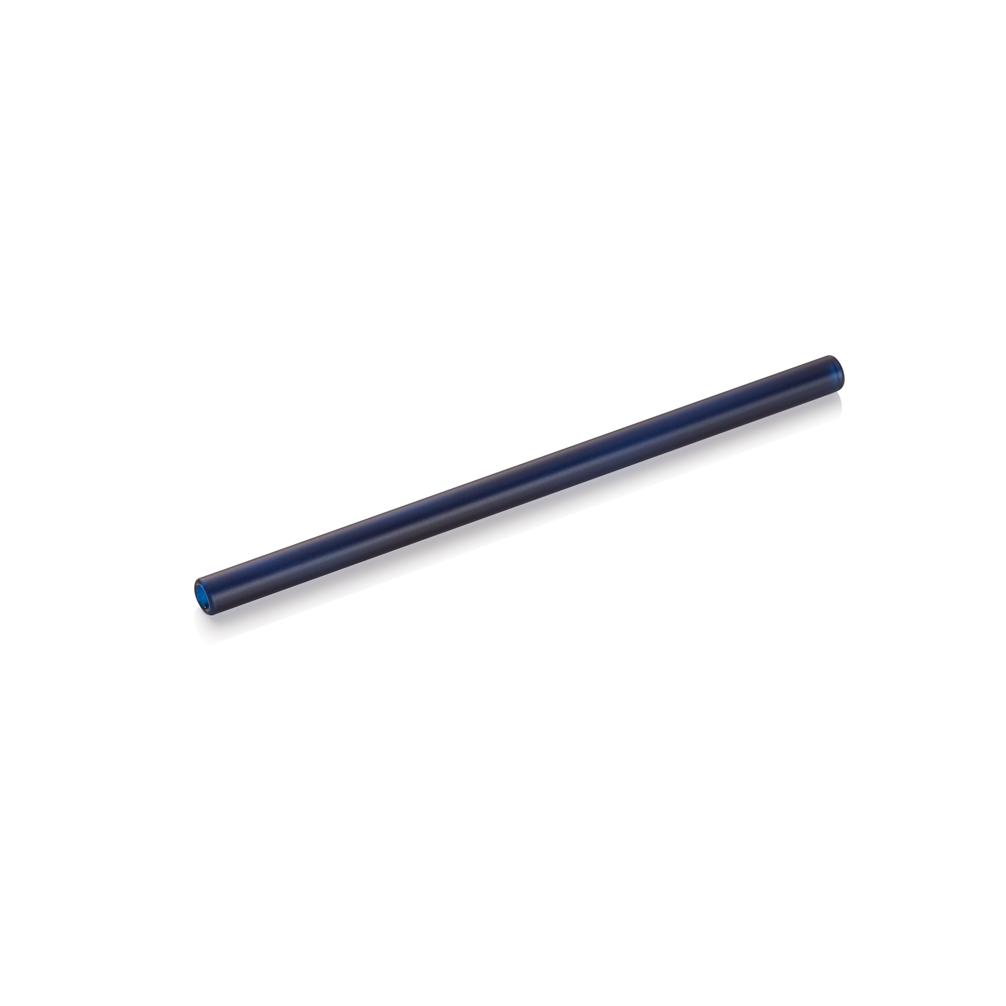 WAS Glastrinkhalm mit Bürste Set NOCTURN, 15 cm, Ø 8 mm, blue, Set á 50 Stück, G