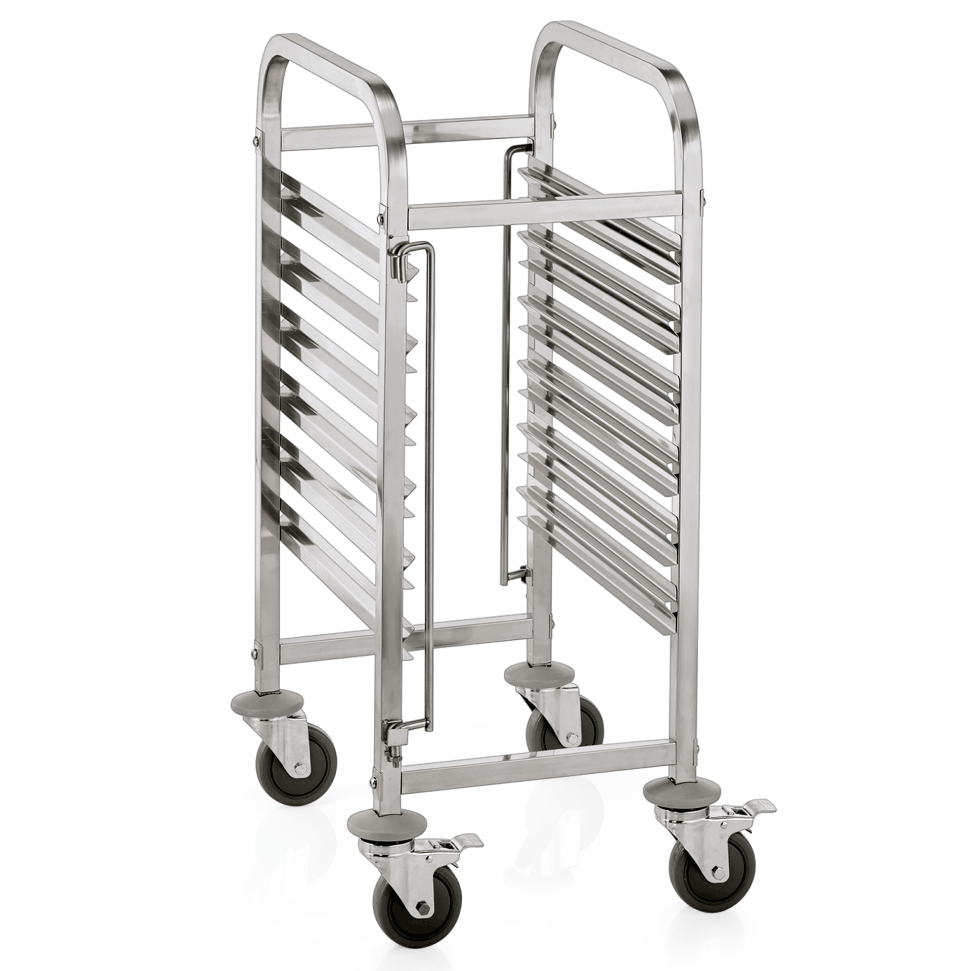 WAS Regalwagen CANTINA GN 1/1 für 6 Behälter/12 Tabletts, 55 x 38 x 95 cm, Chrom