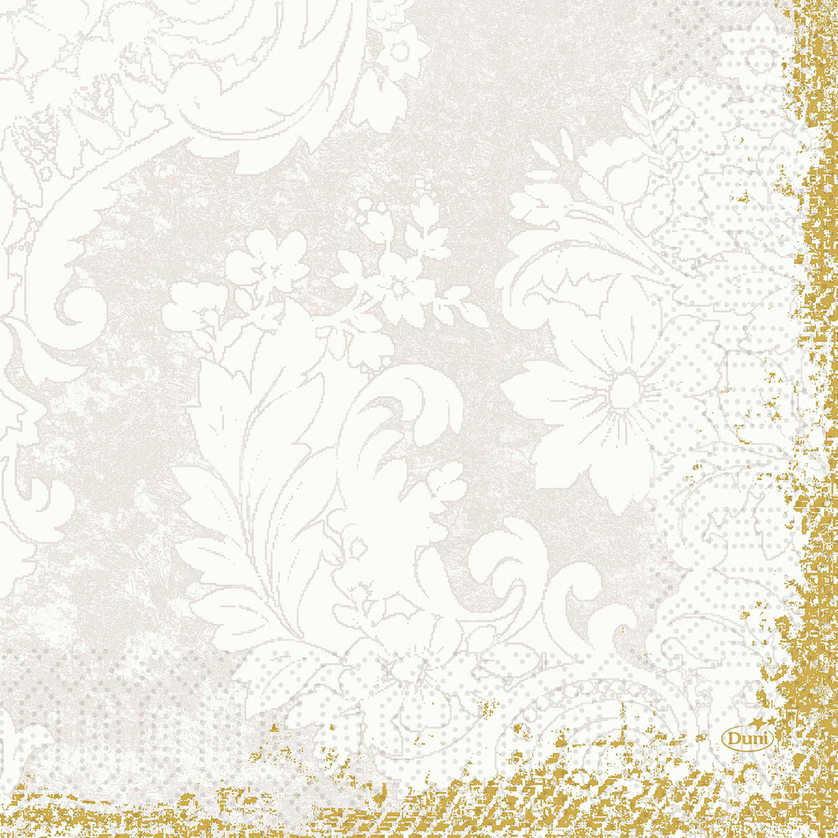 Duni Zelltuchservietten 33 x 33 cm 3-lagig 1/4 Falz Royal white
