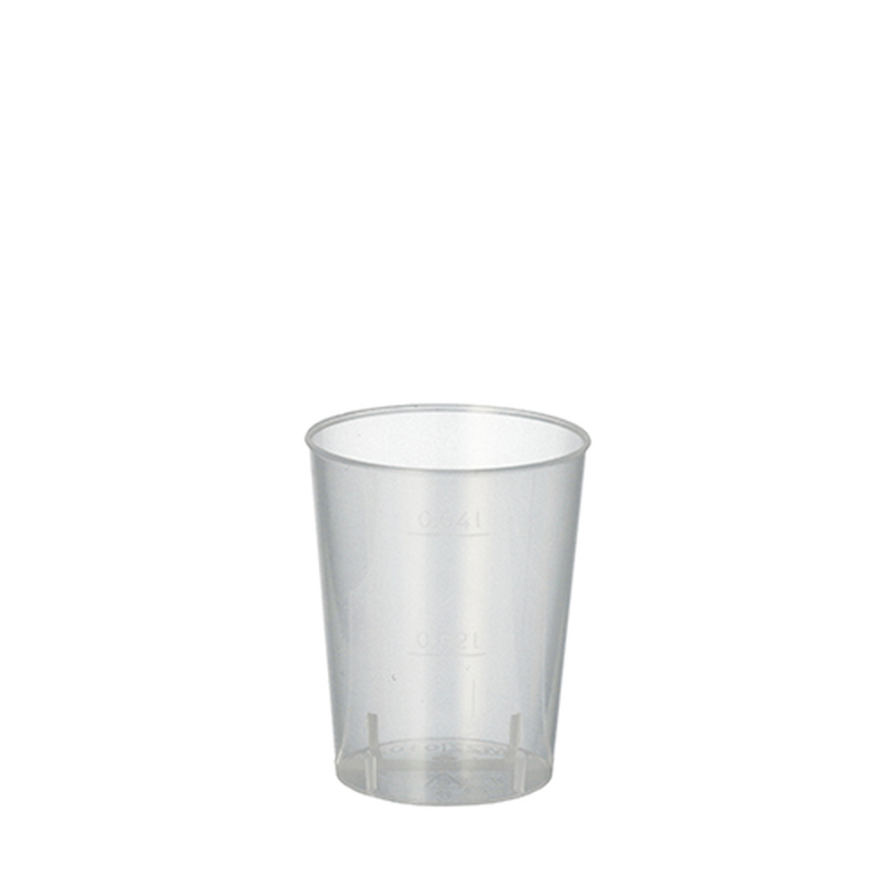 Papstar Mehrweg-Gläser für Schnaps PP 4 cl Ø 4,3 cm · 5,2 cm unzerbrechlich