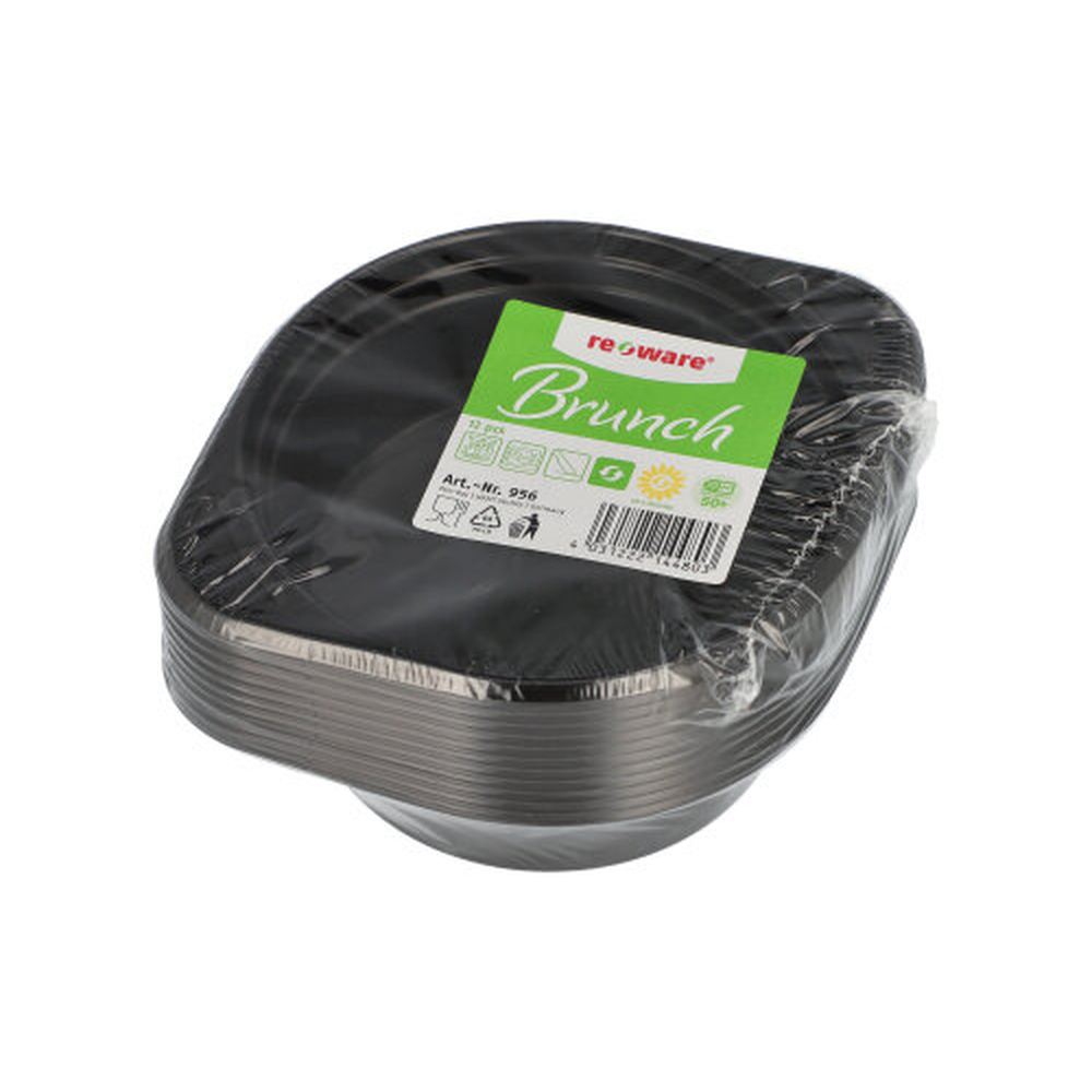 Papstar Mehrweg-Suppenschalen PP 500 ml Ø 15,6 cm · 4,5 cm schwarz