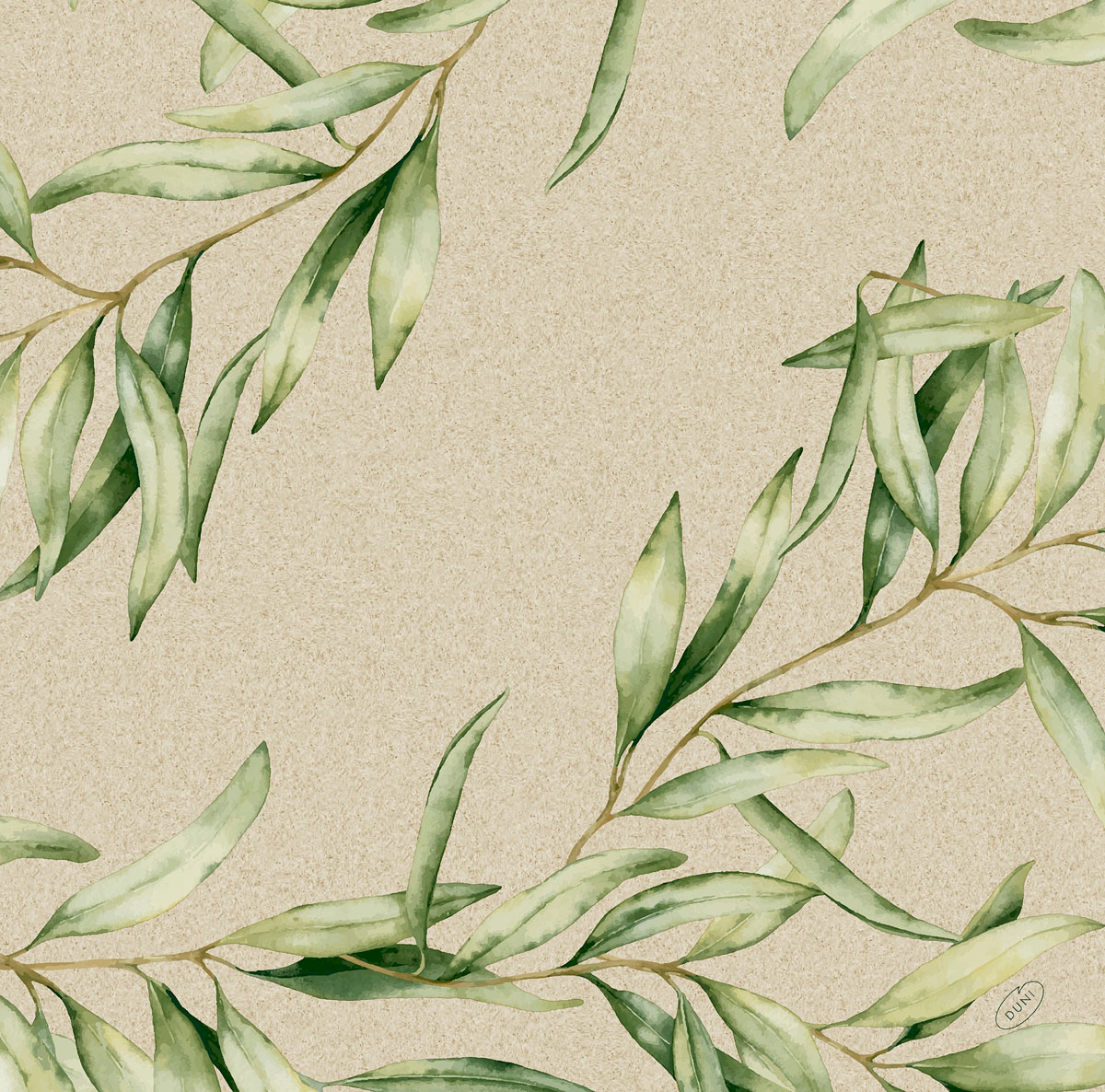 Duni Dunisoft-Servietten 40 x 40 cm 1/4 Falz Foliage