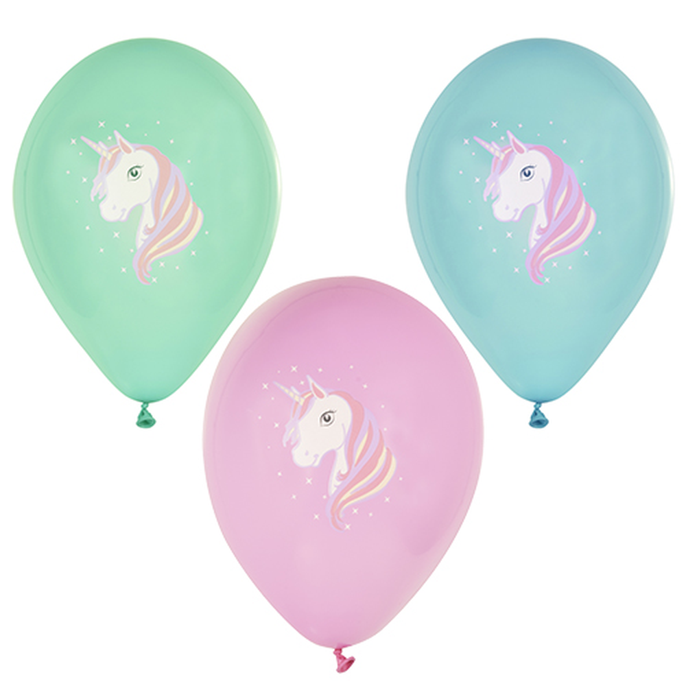 Papstar Luftballons Ø 29 cm farbig sortiert "Unicorn"