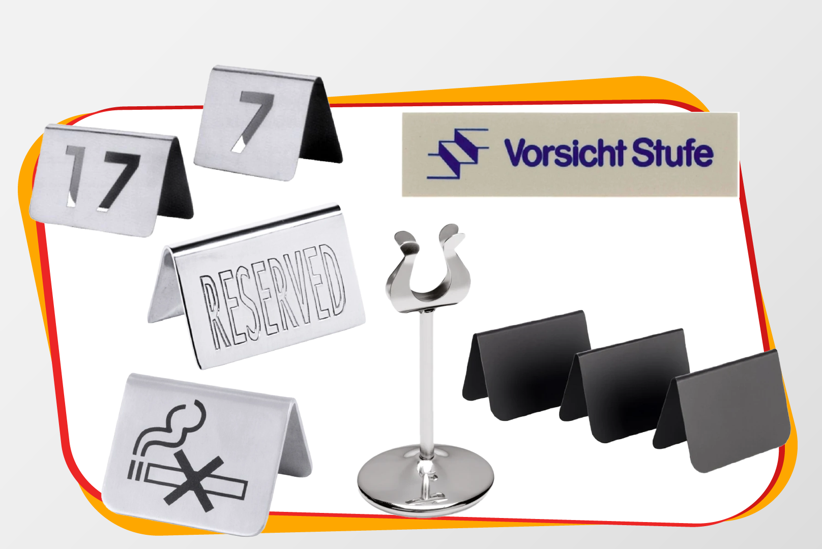 Schilder (Reserviert, Nichtraucher & mehr)