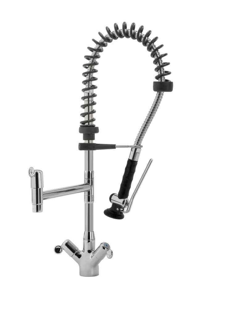 KBS STYL SHRINK Geschirrwaschbrause mit Schwenkhahn und BEST-SEMI Brausekopf